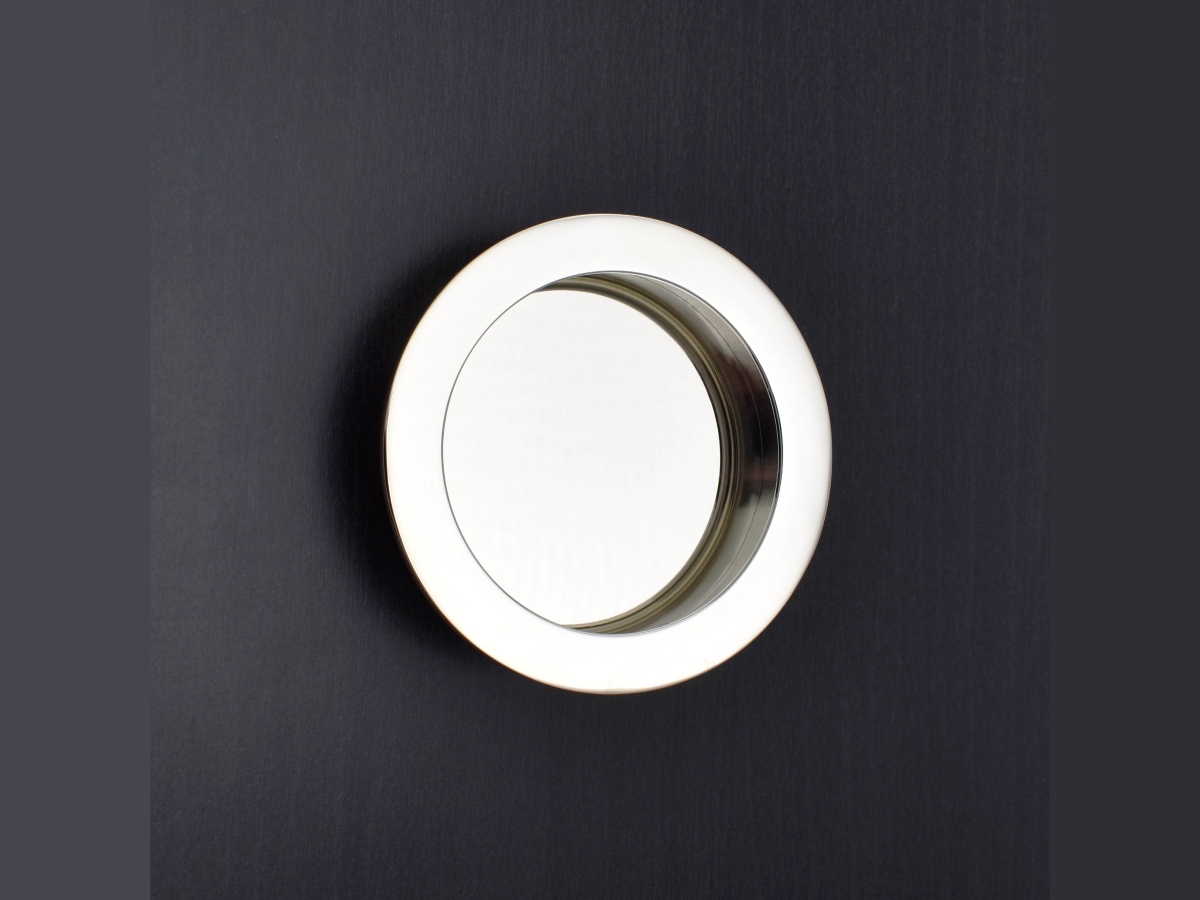 Дверная врезная ручка Croft 2500RD полированный никель