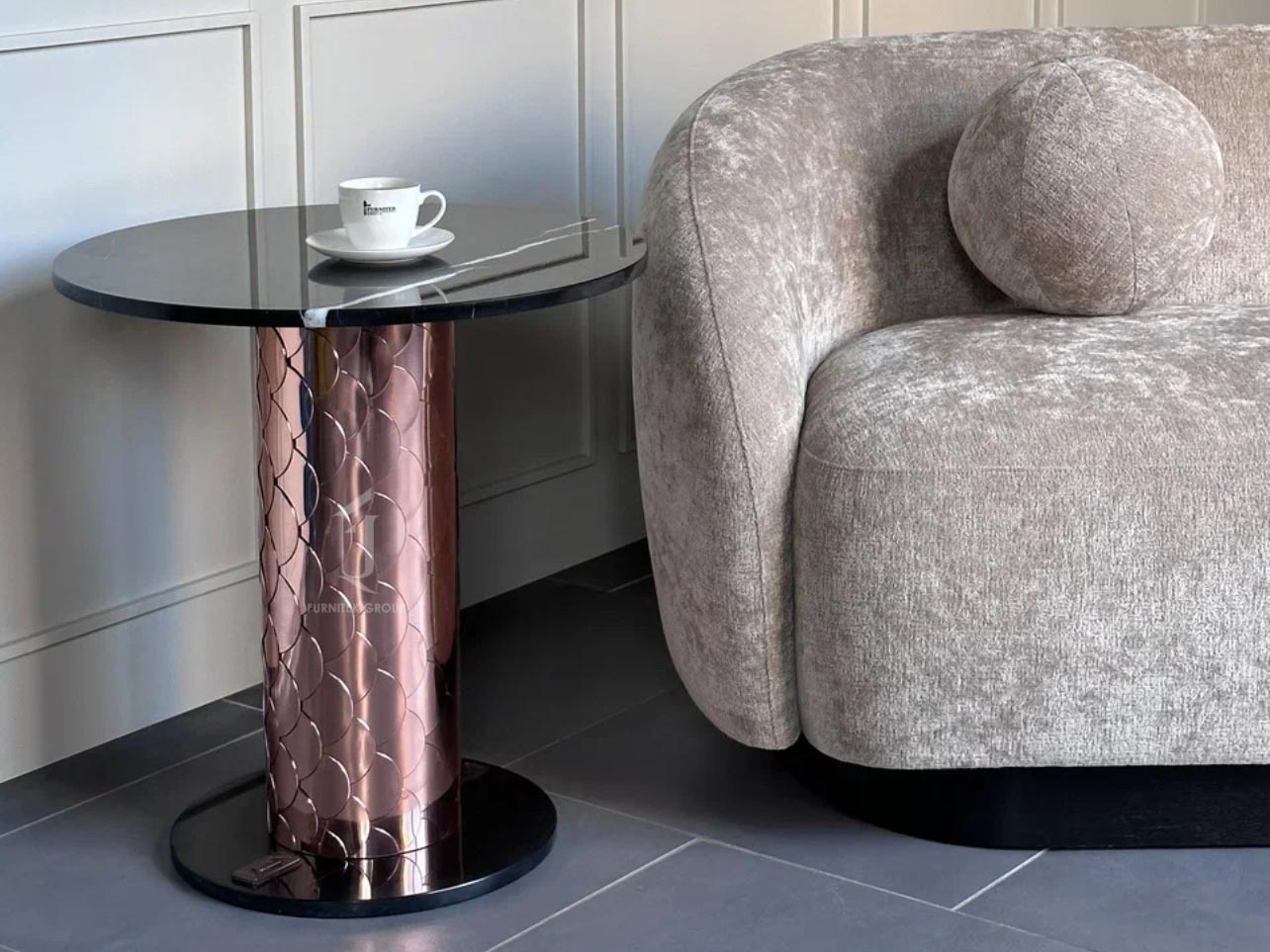 Столик кофейный круглый Ar-Deco Furnitek FG-028 