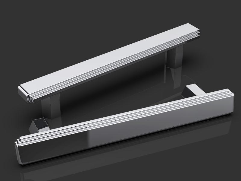 Дверная ручка-скоба Oliver Knights Amr PH полированный никель