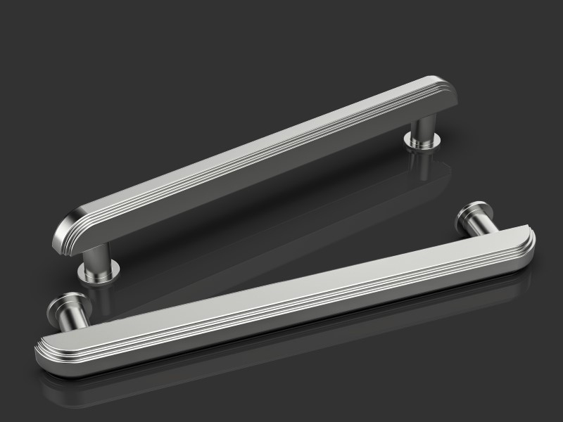 Дверная ручка-скоба Oliver Knights Bausan PH матовый никель