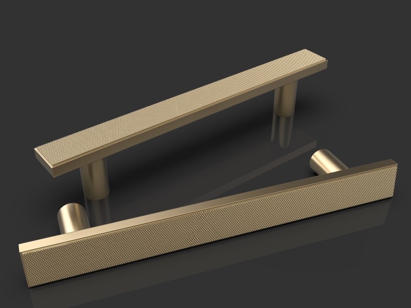 Дверная ручка-скоба Oliver Knights Beatrice PH матовая латунь