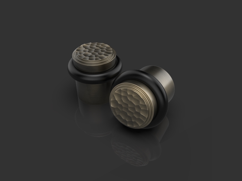 Дверной ограничитель Oliver Knights Benjamin DS античная бронза