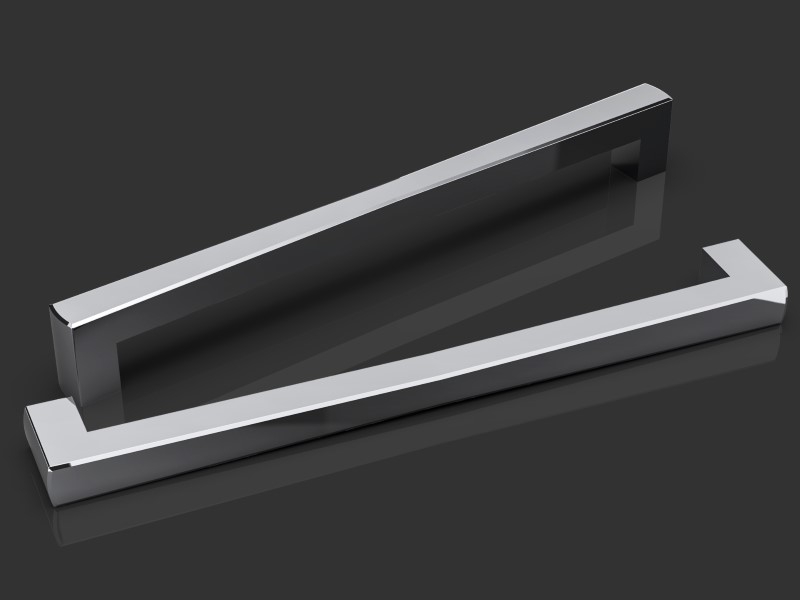 Дверная ручка-скоба Oliver Knights Bow PH матовый никель