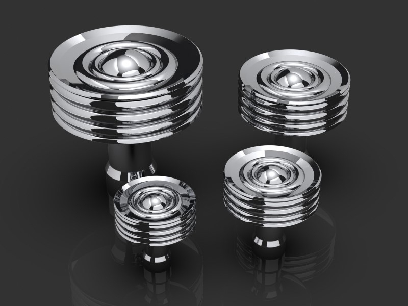 Мебельная ручка Oliver Knights Cassius CH I полированный никель