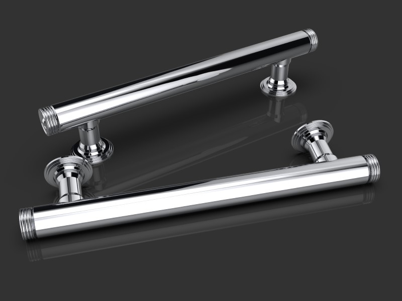 Дверная ручка-скоба Oliver Knights Cassius PH полированный никель