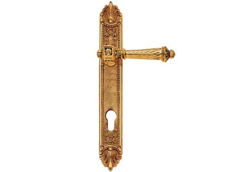 Дверная ручка на планке Enrico Cassina ELISA C11010 французское золото