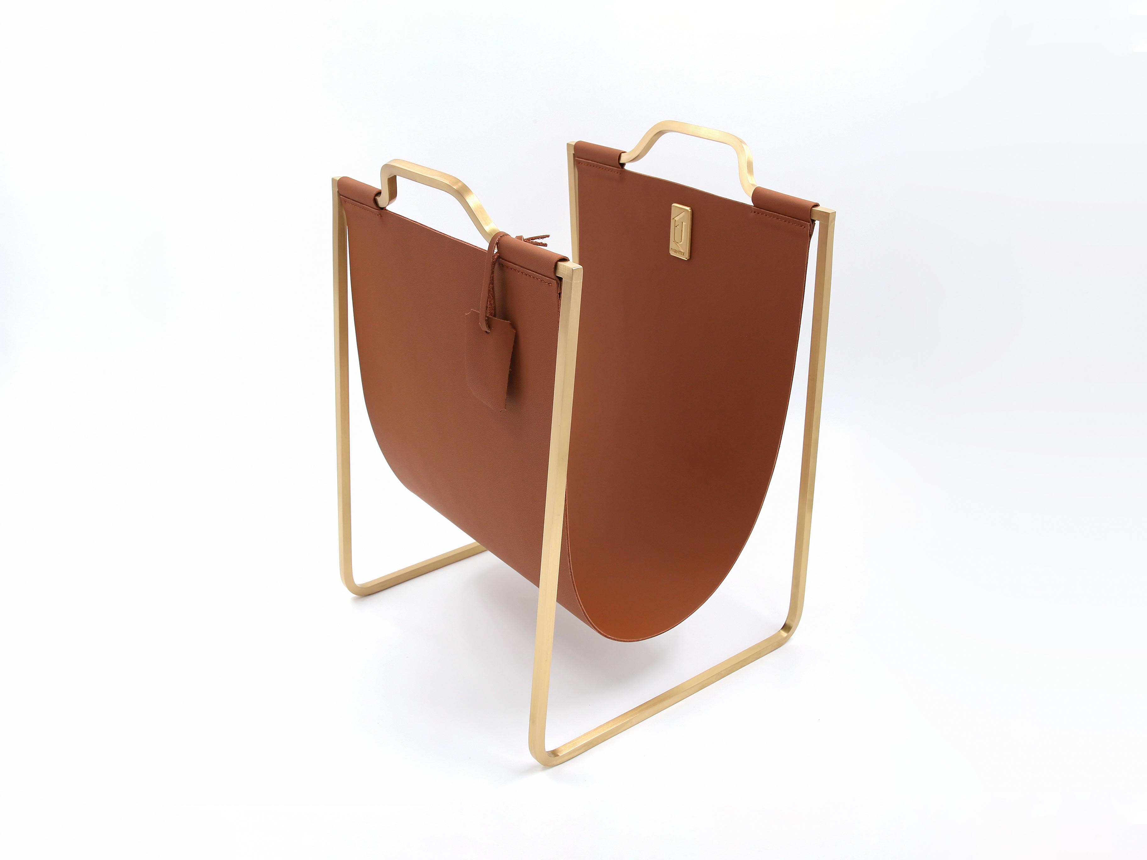 Подставка под сумки Furnitek FG-121 матовая латунь