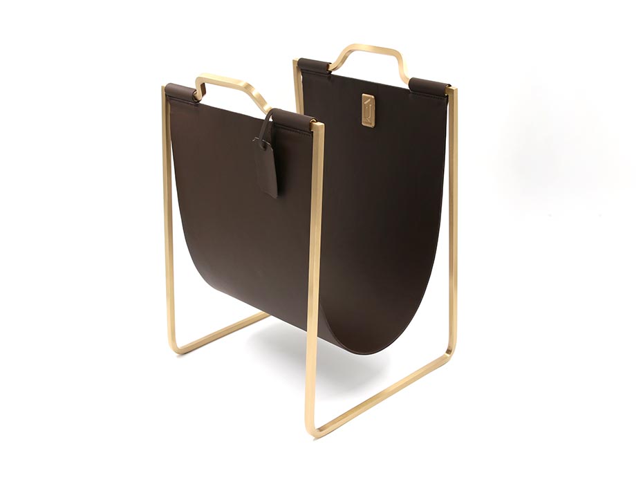 Подставка под сумки Furnitek FG-137 матовая латунь