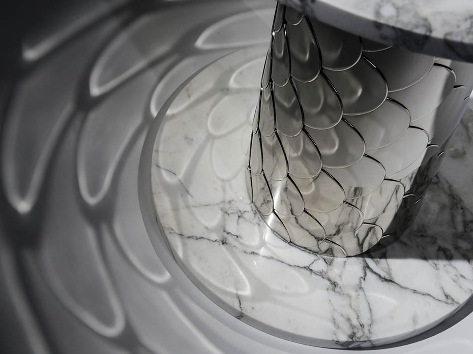 Стол кофейный Ar-Deco FG-068 круглый полированный никель