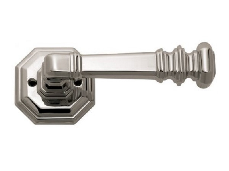 Дверная ручка на розетке Enrico Cassina JEANNE C10111 полированный хром