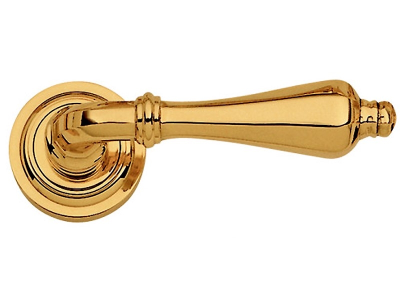 Дверная ручка на розетке Enrico Cassina LINA C09911 золото