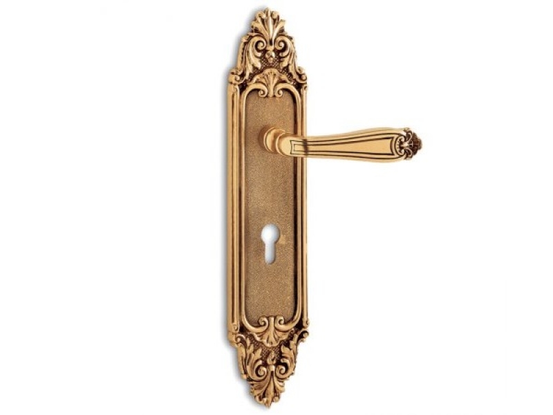Дверная ручка на планке Salice Paolo MONTPELLIER 3051 французское золото