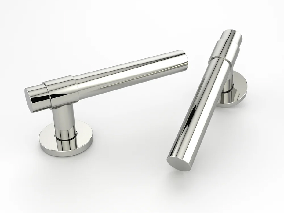 Дверная ручка на розетке Oliver Knights Dain полированный никель