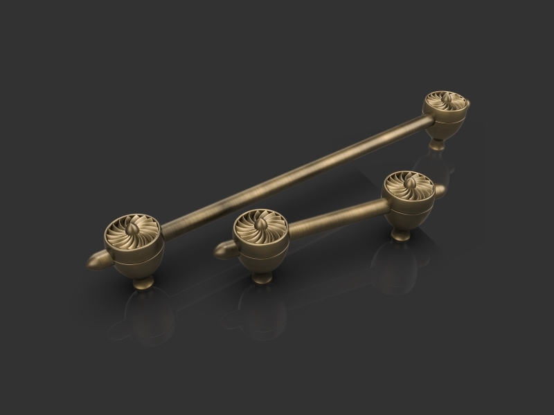 Мебельная ручка Oliver Knights Origins CH II античная бронза