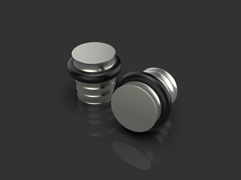 Дверной ограничитель Oliver Knights Rex DS полированный никель