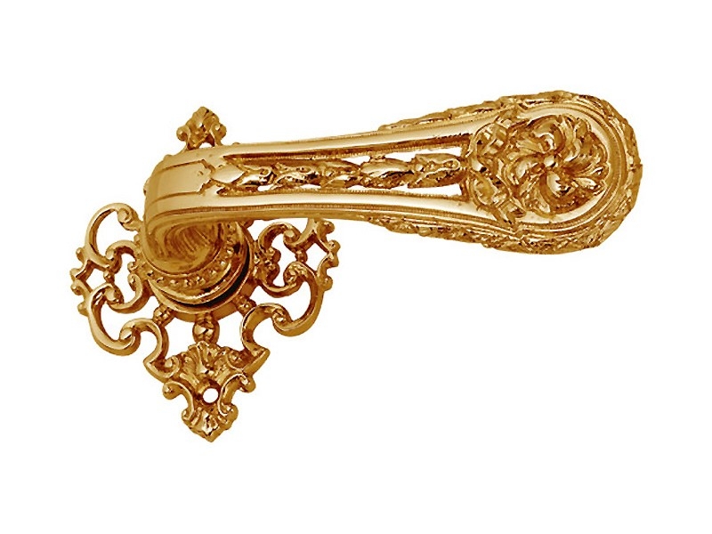 Дверная ручка на розетке Enrico Cassina SOFIA C05115 полированная латунь