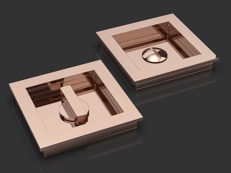 Комплект WC Oliver Knights Samuel T&R полированная медь