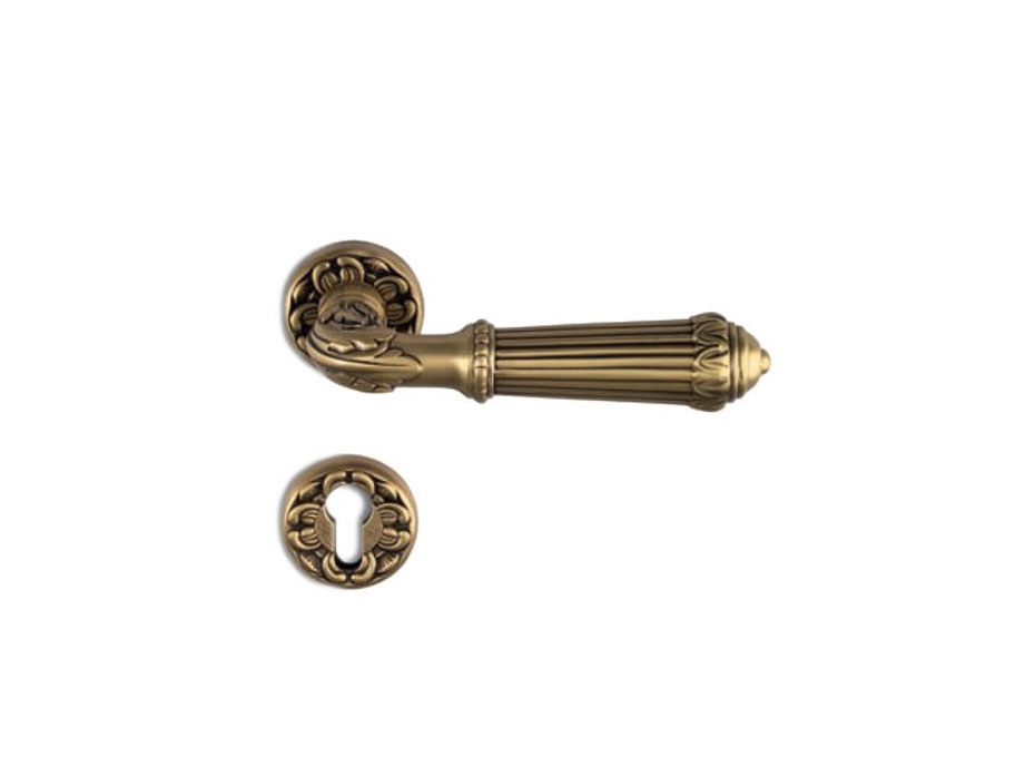 Дверная ручка на розетке Salice Paolo DOHA 3300 BAS из бронзы