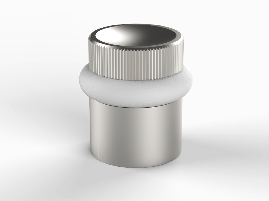 Ограничитель напольный Frank Allart FG-2134 матовый никель