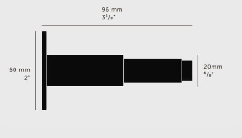 Ограничитель настенный Buster & Punch RDS-02268 латунь