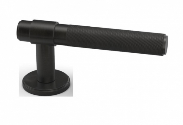 Дверная ручка на розетке Oliver Knights Carlos LH черненая латунь