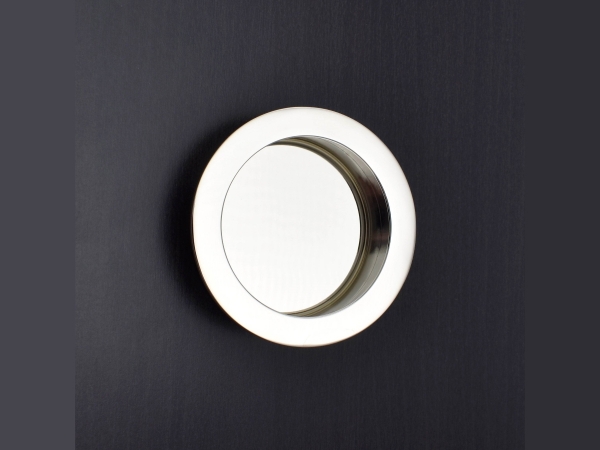 Дверная врезная ручка Croft 2500RD полированный никель