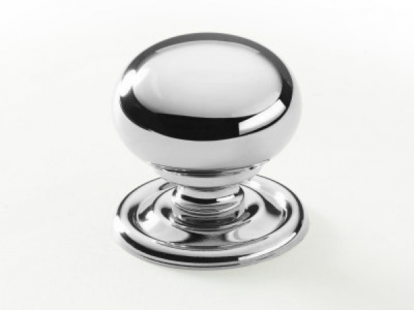 Мебельная ручка-кнопка Armac Martin Cotswold полированный хром