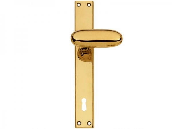 Дверная ручка на планке Enrico Cassina ELVIRA C09210 полированная латунь