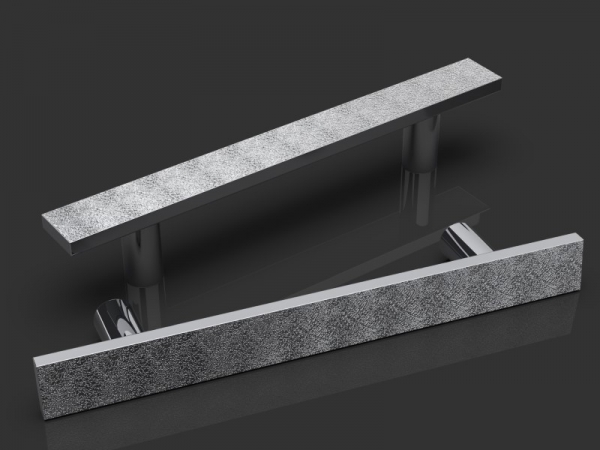 Дверная ручка-скоба Oliver Knights Hutch PH матовый никель