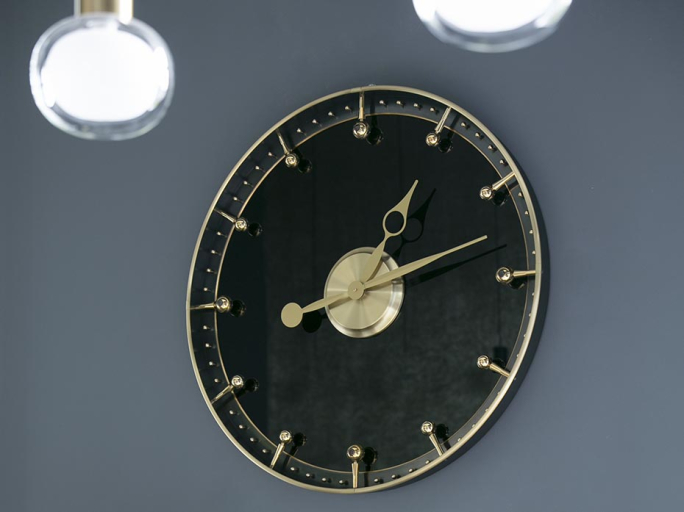 Часы матовая латунь Furnitek FG-1002024