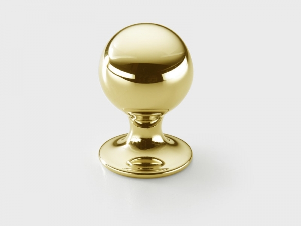 Мебельная ручка-кнопка Armac Martin Latchford полированная латунь