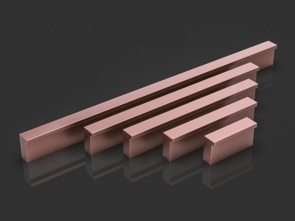 Мебельная ручка-скоба Oliver Knights Nev матовая медь