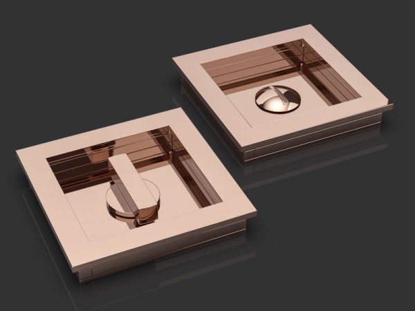 Комплект WC Oliver Knights Samuel T&R полированная медь