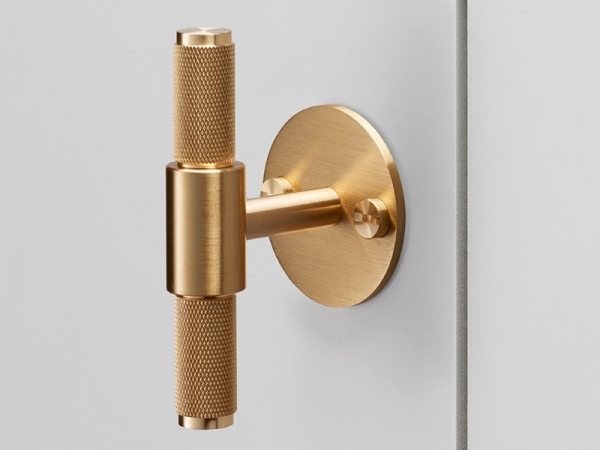 Т-образная ручка Buster & Punch UK-TB-HP-BR-C матовая латунь