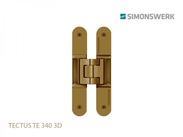 Петля скрытая SIMONSWERK TECTUS TE 340 3D до 80 кг матовая бронза