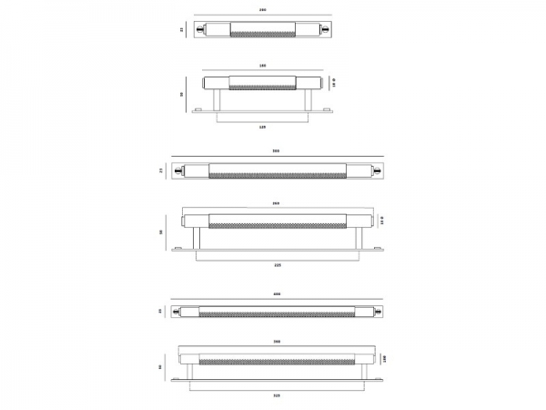 Ручка скоба на планке Buster & Punch UK-PB-HP-ST хром