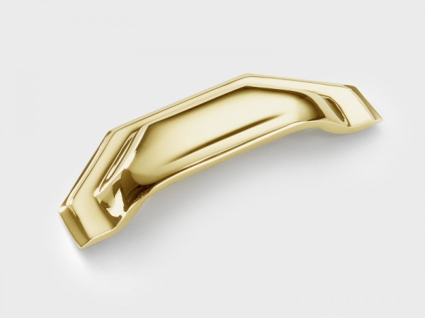 Мебельная ручка-ракушка Armac Martin 4093 полированная латунь