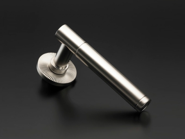 Дверная ручка на розетке Frank Allart nw1203503 матовый никель