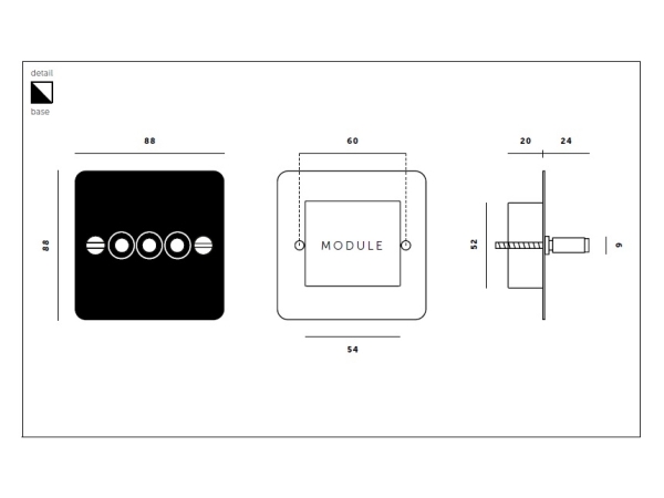Выключатель тумблерный Buster & Punch тройной UK-TO-CO-3G-WH