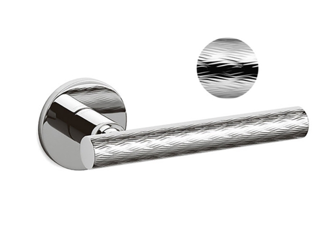 Дверная ручка на круглой розетке Olivari Atena Panier CR полированный хром