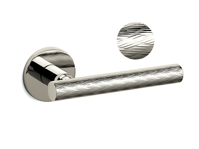 Дверная ручка на круглой розетке Olivari Atena Panier NL полированный никель