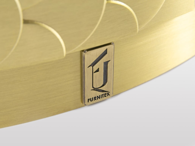 Банкетка Ar-Deco Furnitek FG-029 из латуни