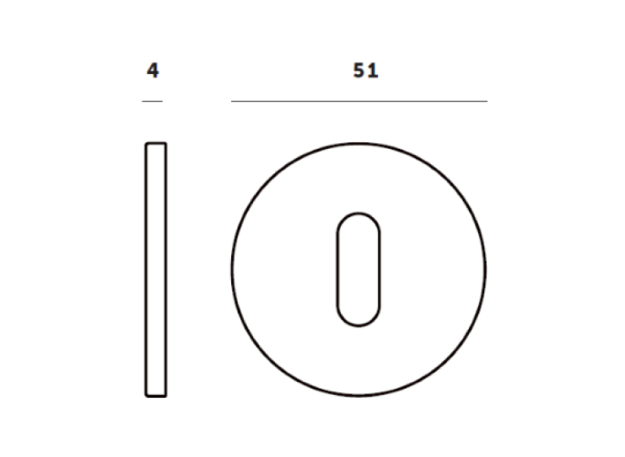 Накладка под ключ Buster & Punch UK-ESC-35-BR-A  латунь