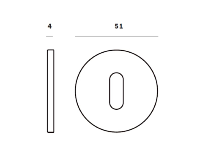 Накладка под ключ Buster & Punch UK-ESC-35-ST-A хром
